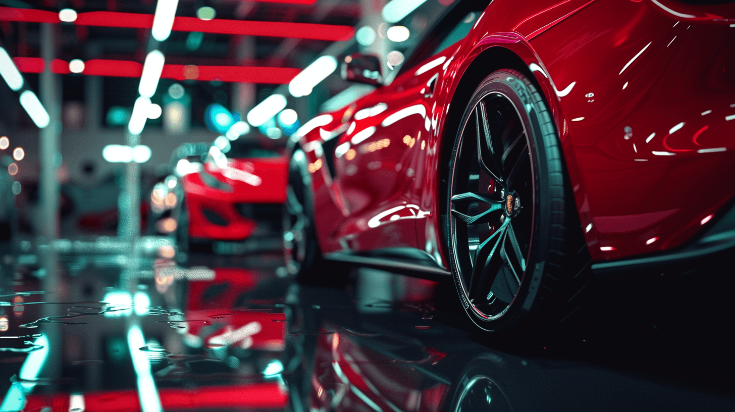 Luxury cars in a professional garage for key fob programming service in Dallas