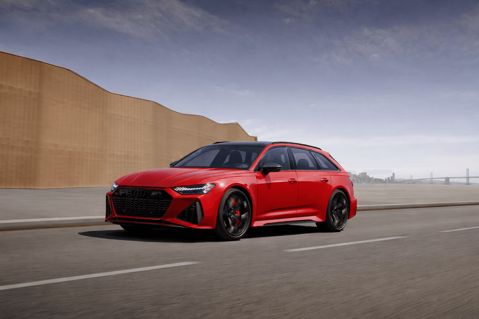 Red luxury Audi RS6 representing premium automotive locksmith service in Dallas TX